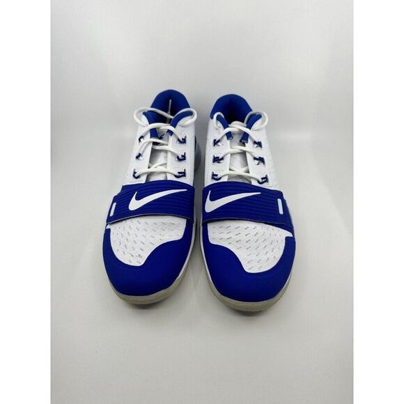 Men's Nike Alpha Menace Turf Low Football Cleats BV3997-101 White Blue Size 12.5 - Picture 4 of 6